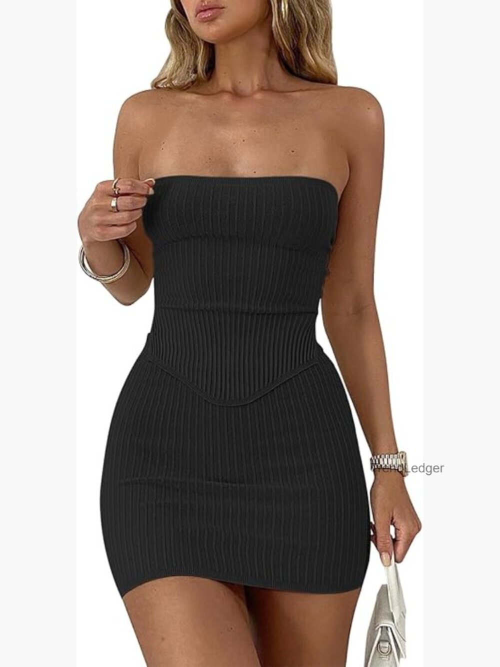 2 Piece Skirt Set Strapless Crop Top Bodycon Mini Going Out Outfit